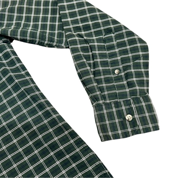 Green Checkered Button-Up Shirt - Picture 4 of 6